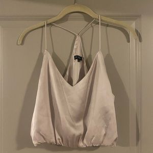 Pretty satin crop top, perfect for date night or GNO :)